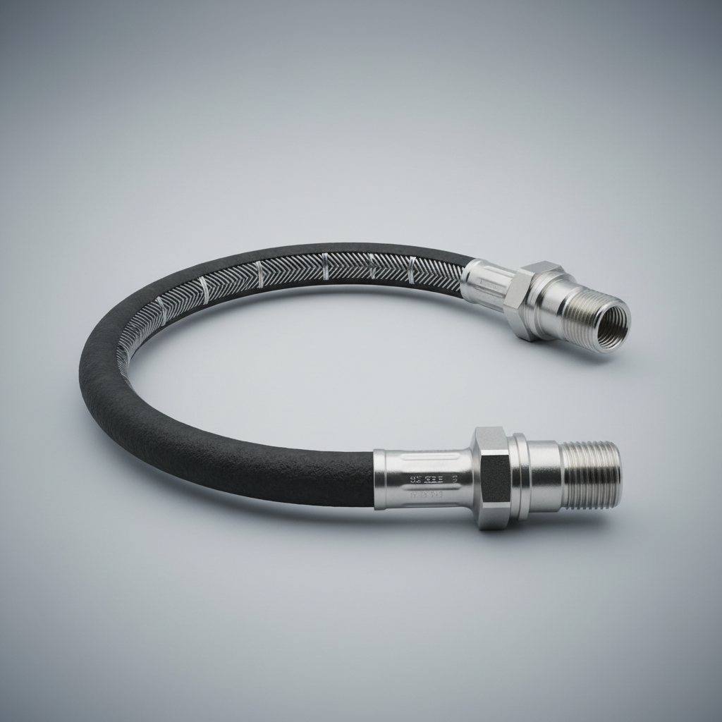 BSP male hydraulic hose fitting half inch R2