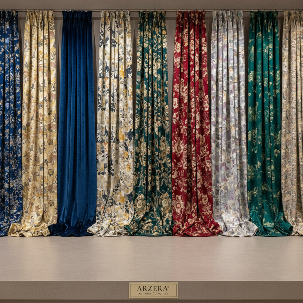 ARZERA Signature Collections - Luxury curtain gallery showcasing premium designs
