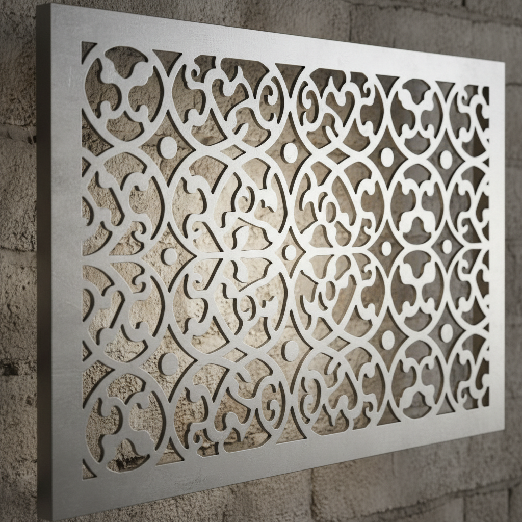 Panel dinding dekoratif laser cutting aluminium