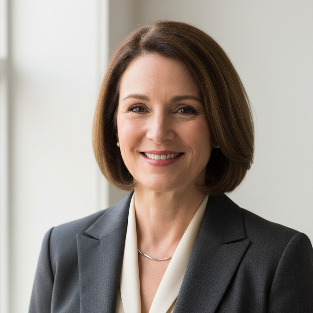 Professional headshot of Dr. Sarah Johnson, Finance Professor at Columbia University