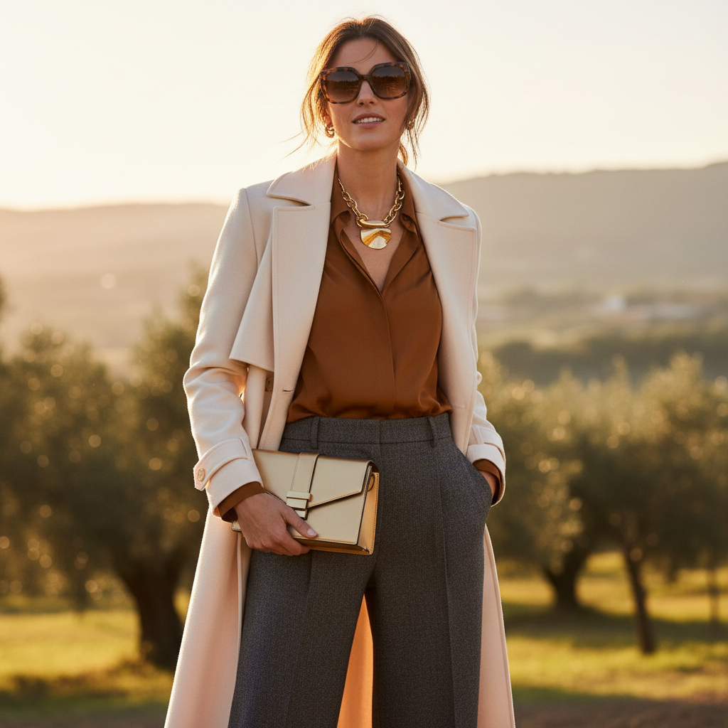 Fresh fashion collection drop, model in new season styles, bright editorial photography