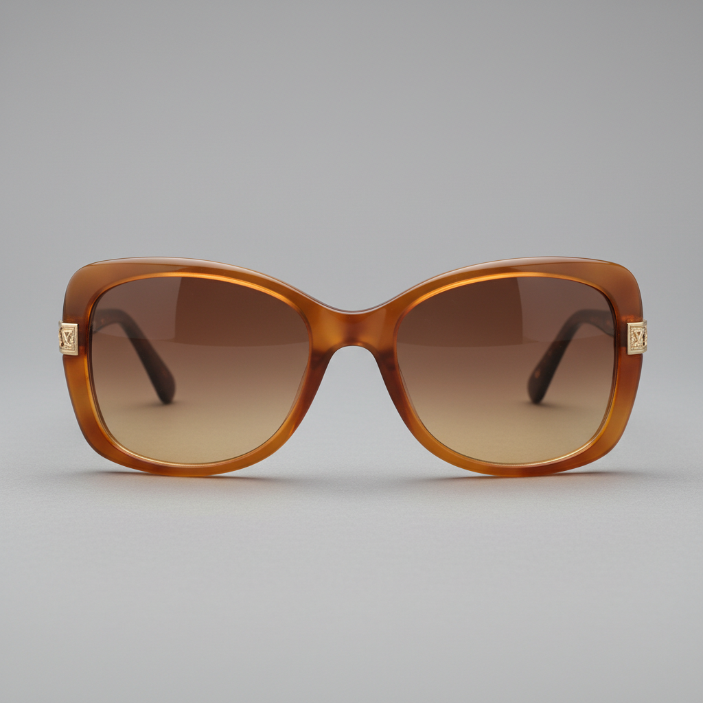 Wide butterfly-style vintage sunglasses with gradient tinted lenses