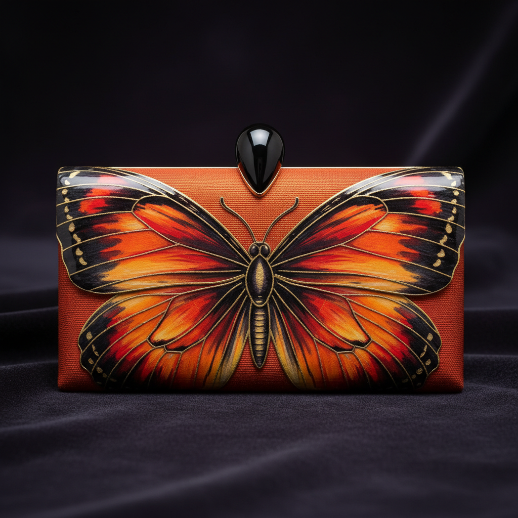 Clutch envelope couro sintético preto para eventos noturnos, elegante e sofisticado