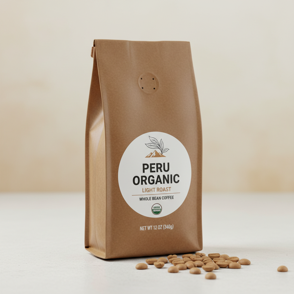 Peru Organic specialty coffee from Peru — Medium Roast, artisan roasted bag