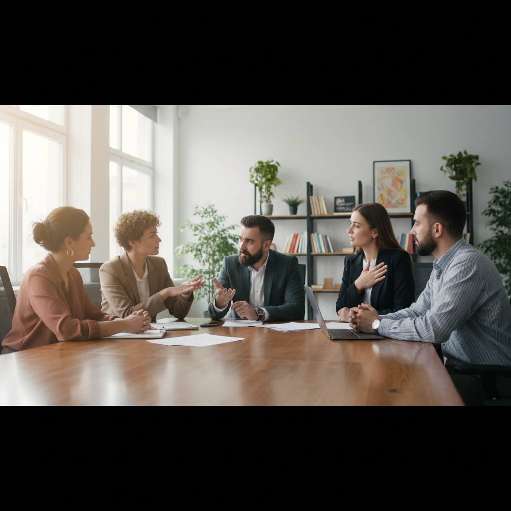 Professional having empathetic conversation on phone