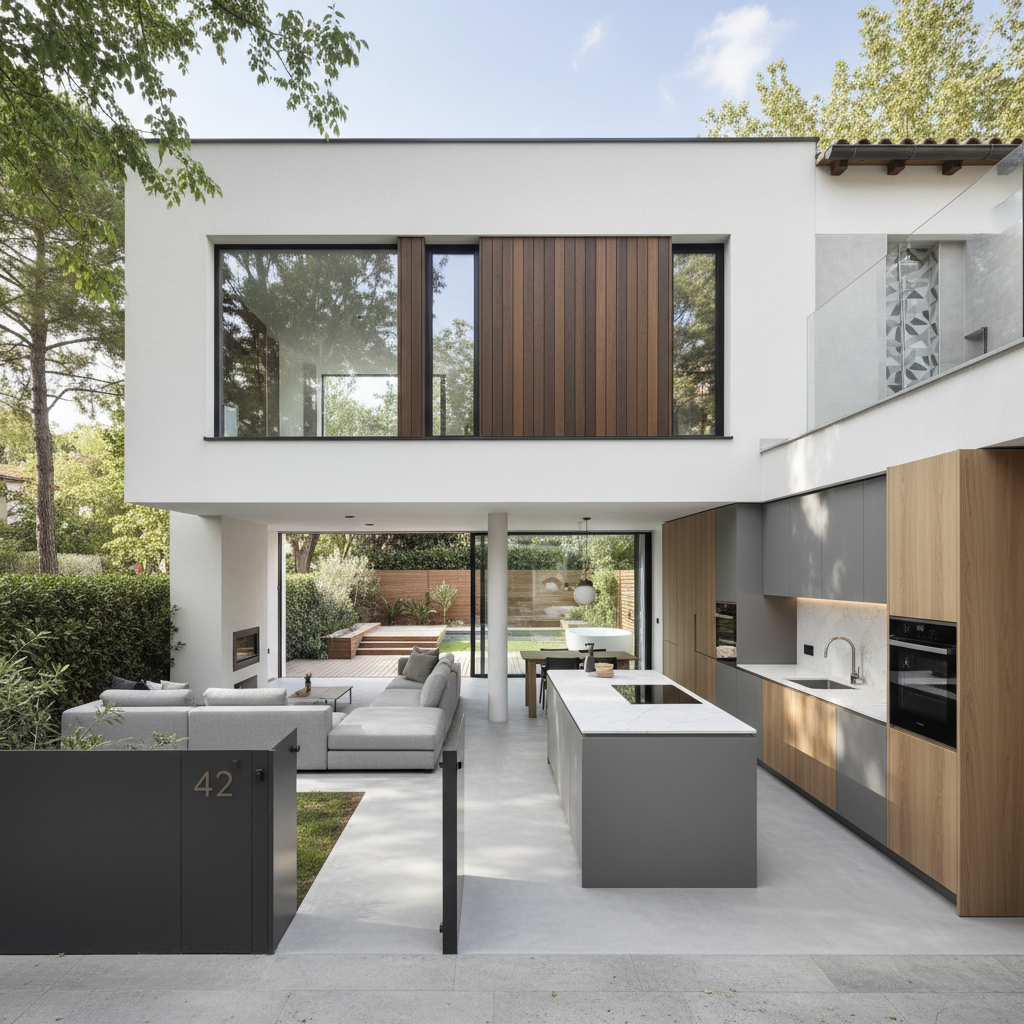 Reforma integral de casa adosada en Sant Cugat incluyendo cocina, baños y distribución completa