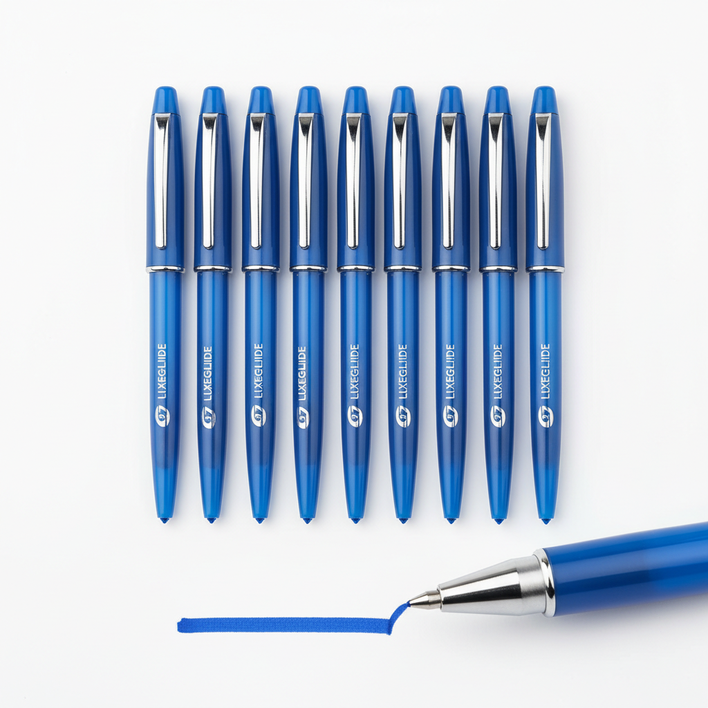Reynolds blue ballpoint pens pack of 10 for smooth writing