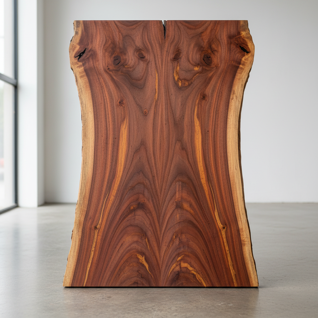 Slab samán premium MVZ-01-001 - tablón tropical seco en horno para mesa de diseño