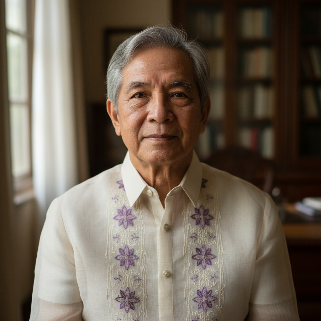 Filipino man with dark hair in casual setting
