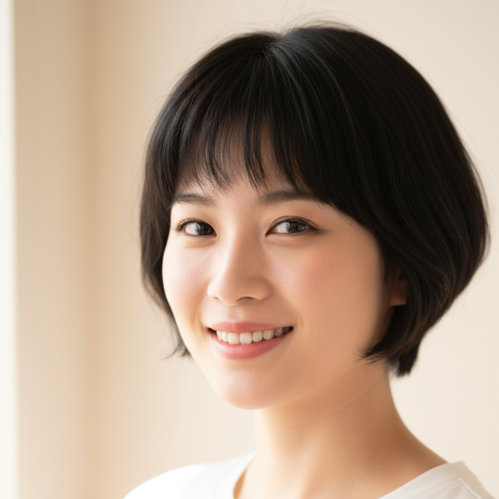 Avery Chen profile photo - Asian American woman with short dark hair smiling