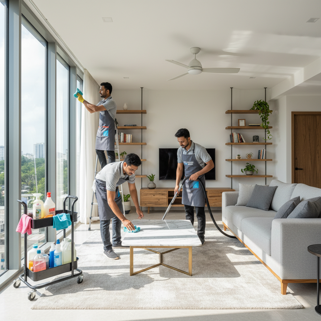 Professional house cleaning service in Boston home