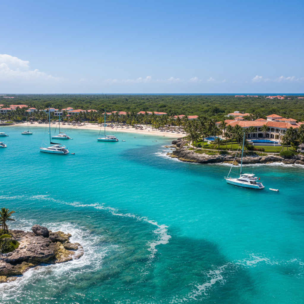 Puerto Aventuras Quintana Roo Mexico — turquoise water and tropical scenery