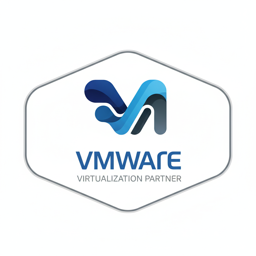 VMware official partner logo representing virtualization technology expertise