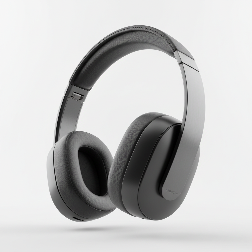 Black headphones