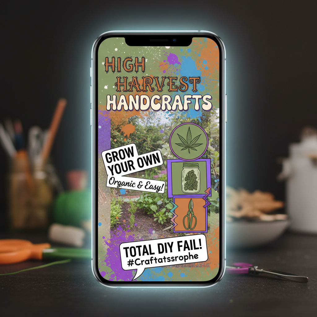 Messy DIY social media post with inconsistent design