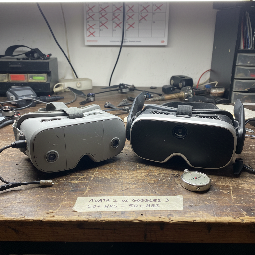Two VR headsets side by side on a clean white surface