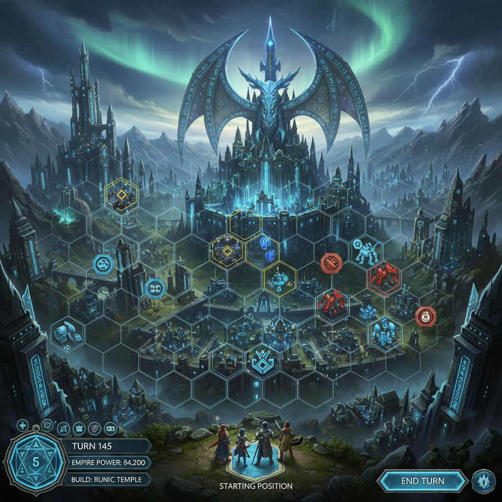 Runic Conquest — Build your runic empire in this turn-based strategy RPG.