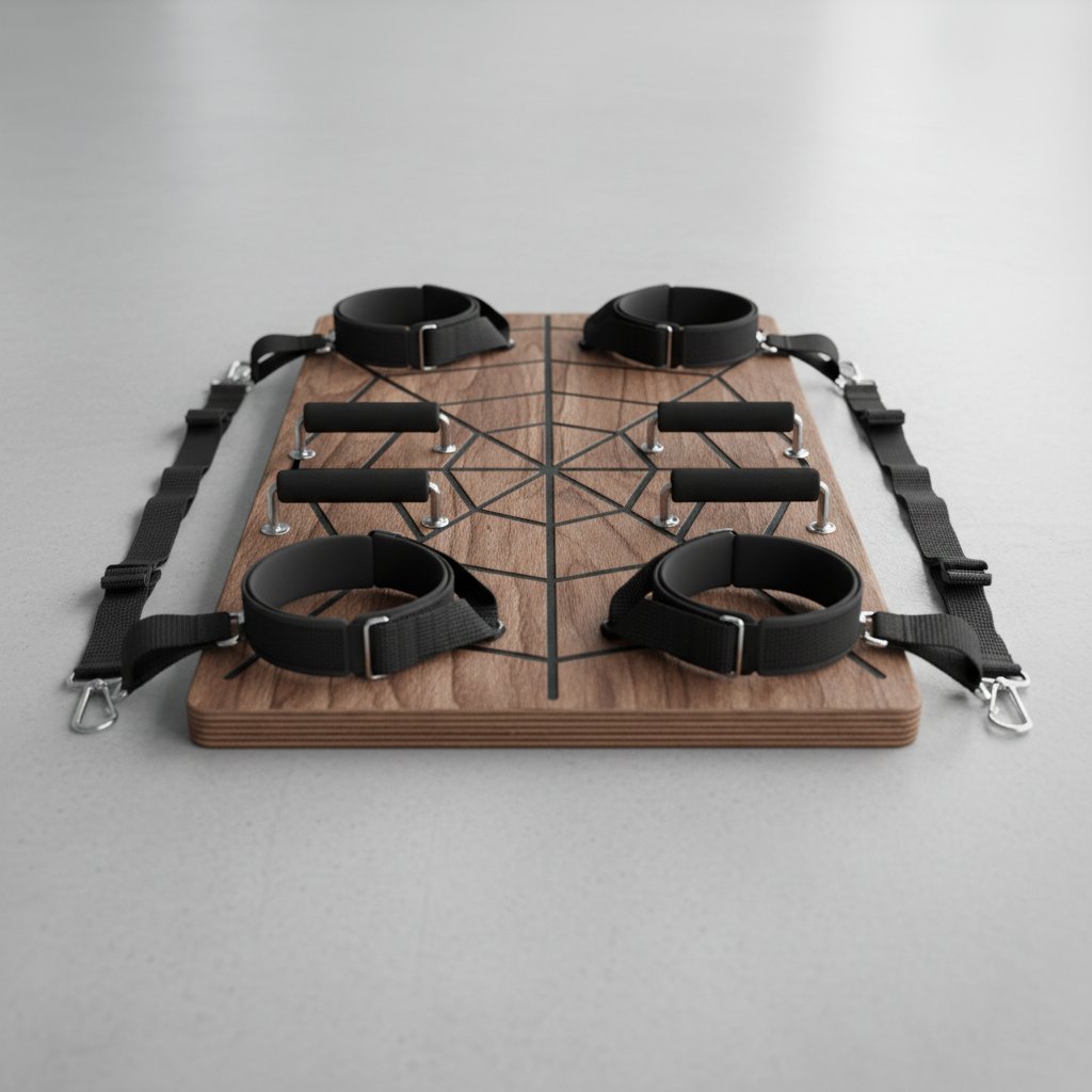 Web board training equipment for functional fitness exercises