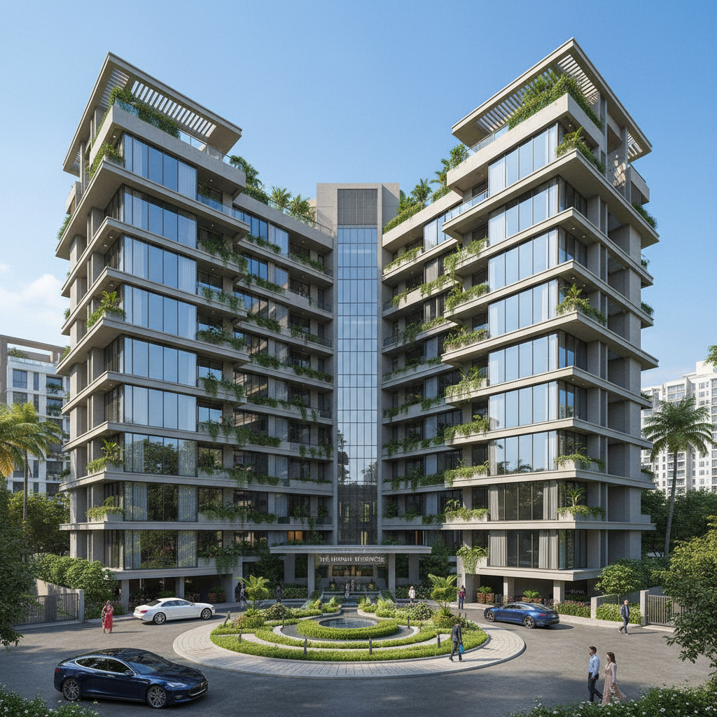 Premium apartment building in Whitefield Bangalore