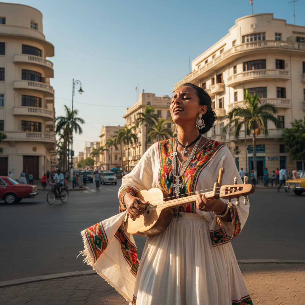Miriam Tesfamariam, Amharic music creator, Asmara