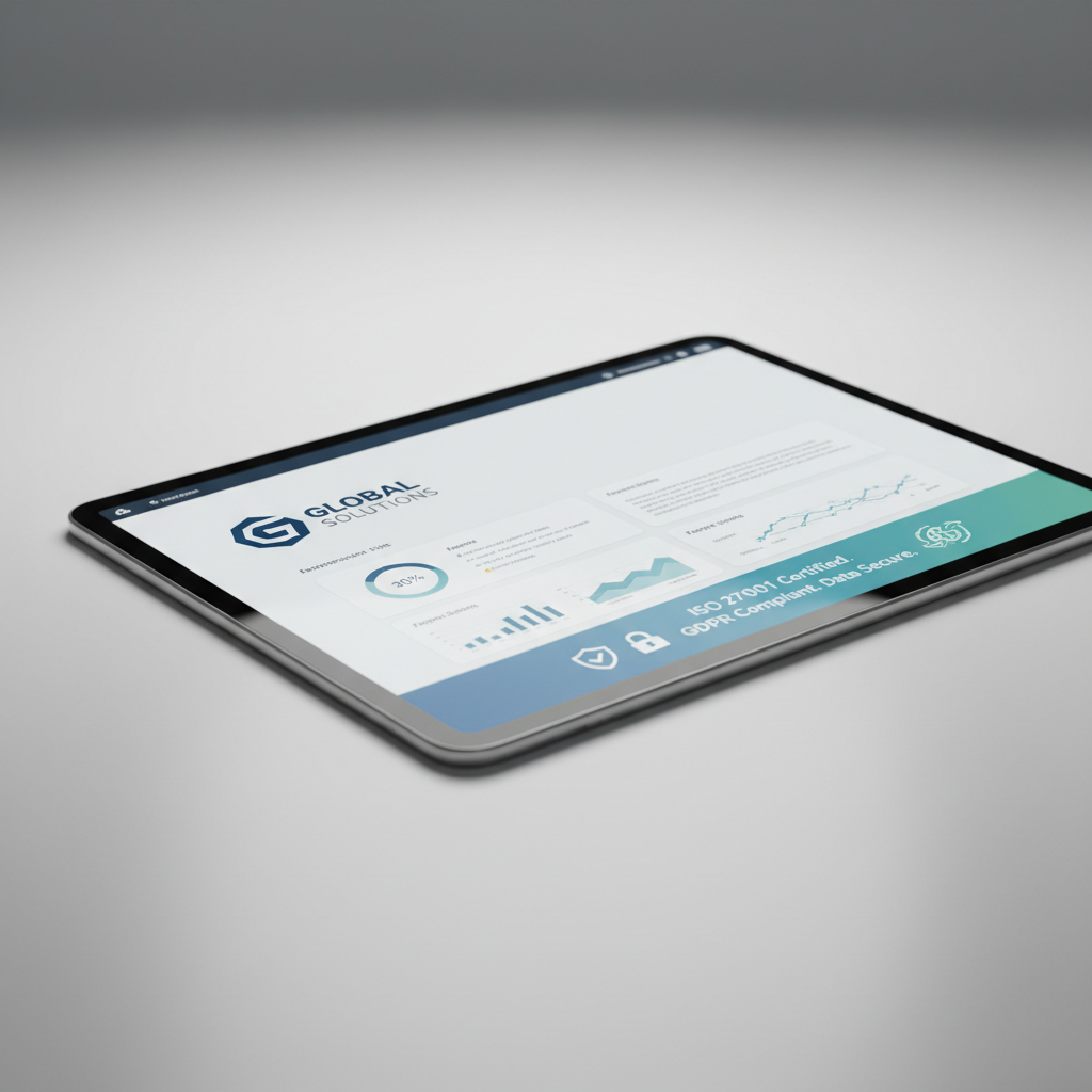 Device management dashboard showing real-time inventory of all enrolled devices with compliance status indicators and reporting charts