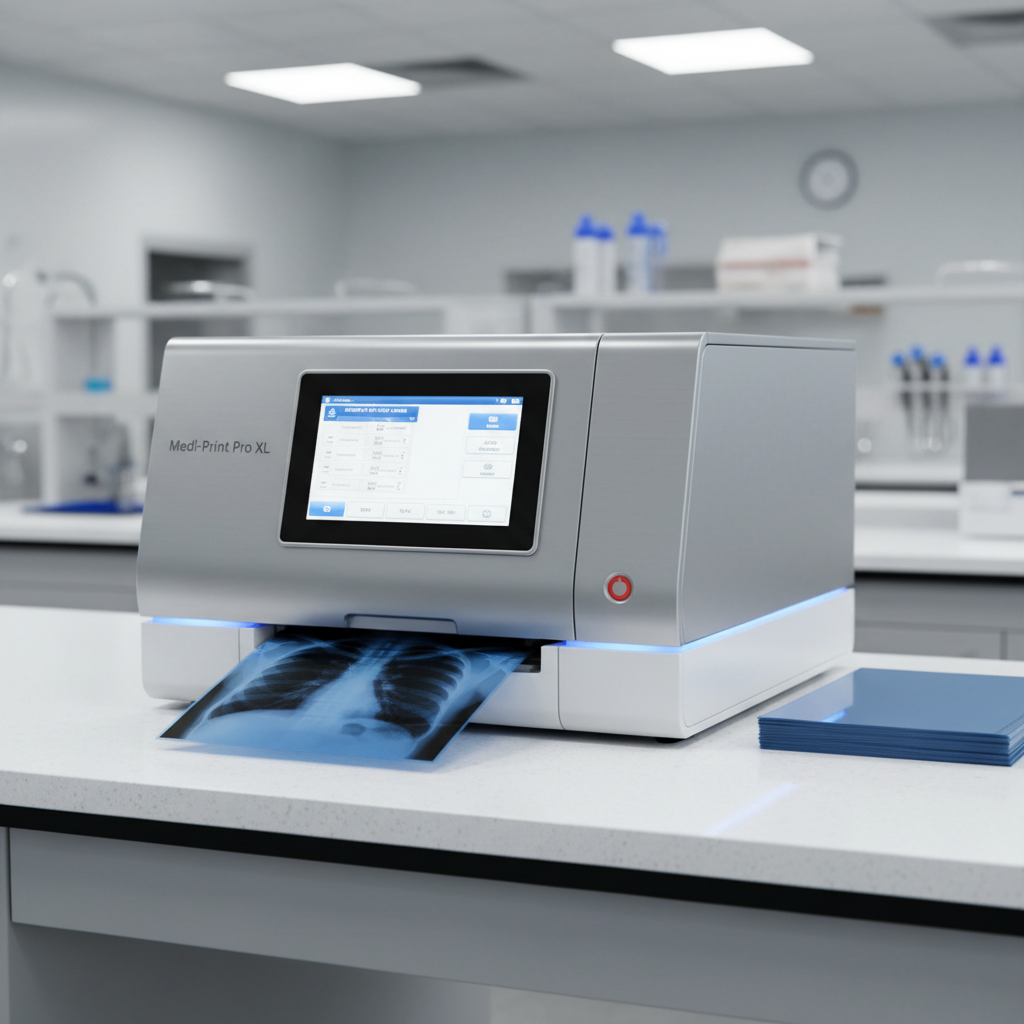 Medical dry laser printer for X-ray film printing