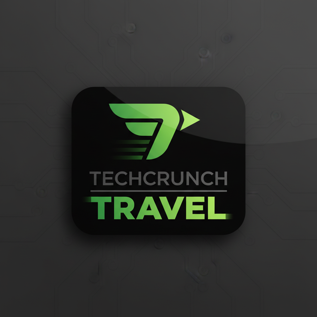 TechCrunch Travel section logo with green and black branding