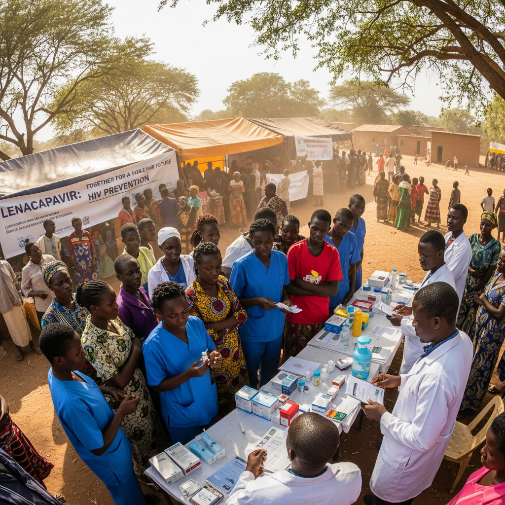HIV prevention clinical trial with injectable therapy and global health research