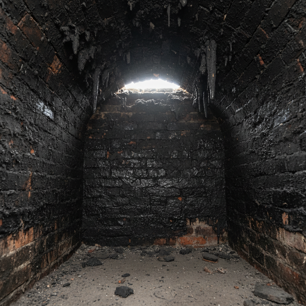 Clean chimney filter with no grease, restored to full performance after CleanPro chimney service