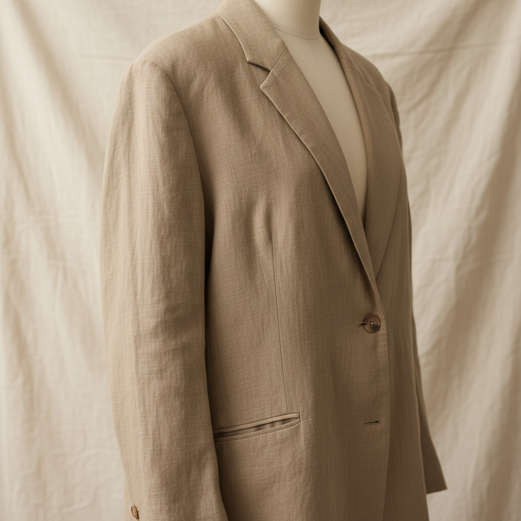 Minimal Linen Shirt by ThreadShop Essentials — clothing product on clean background