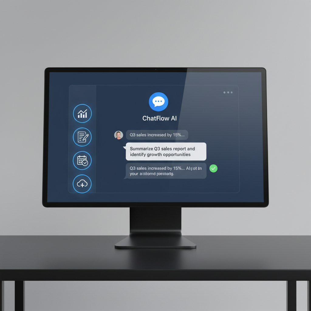 Interfaz de chat con inteligencia artificial y flujo de procesamiento de lenguaje natural
