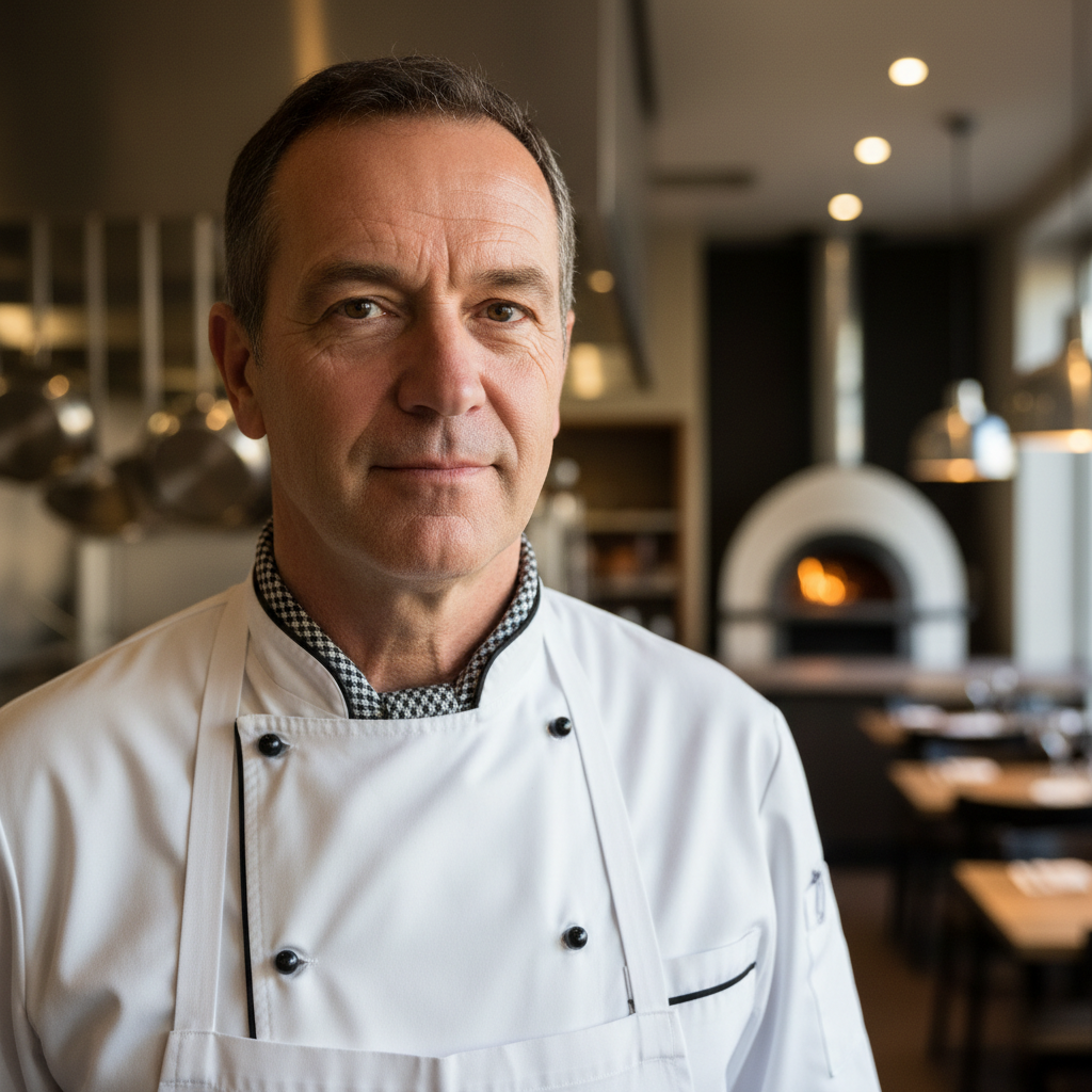 Marcus Delacroix, chef, professional portrait