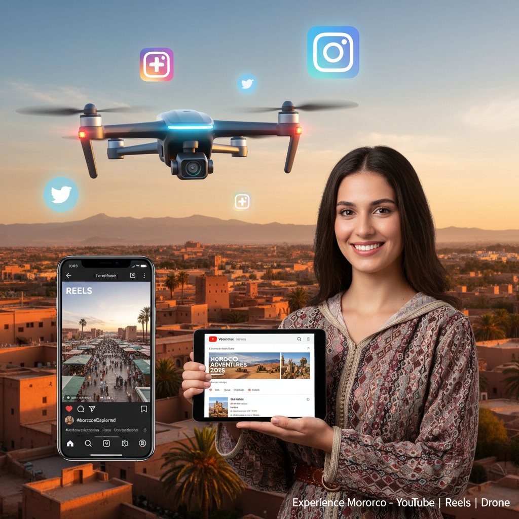 Vidéo Marketing au Maroc en 2026 : YouTube, Reels et Drone