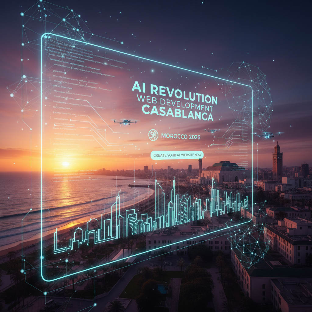 Intelligence artificielle création site web Maroc 2026 - IA révolution développement web Casablanca