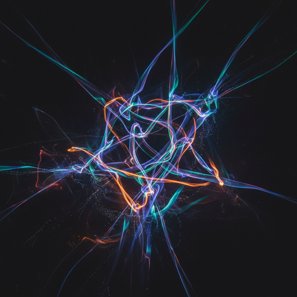 Abstract light photography experiment