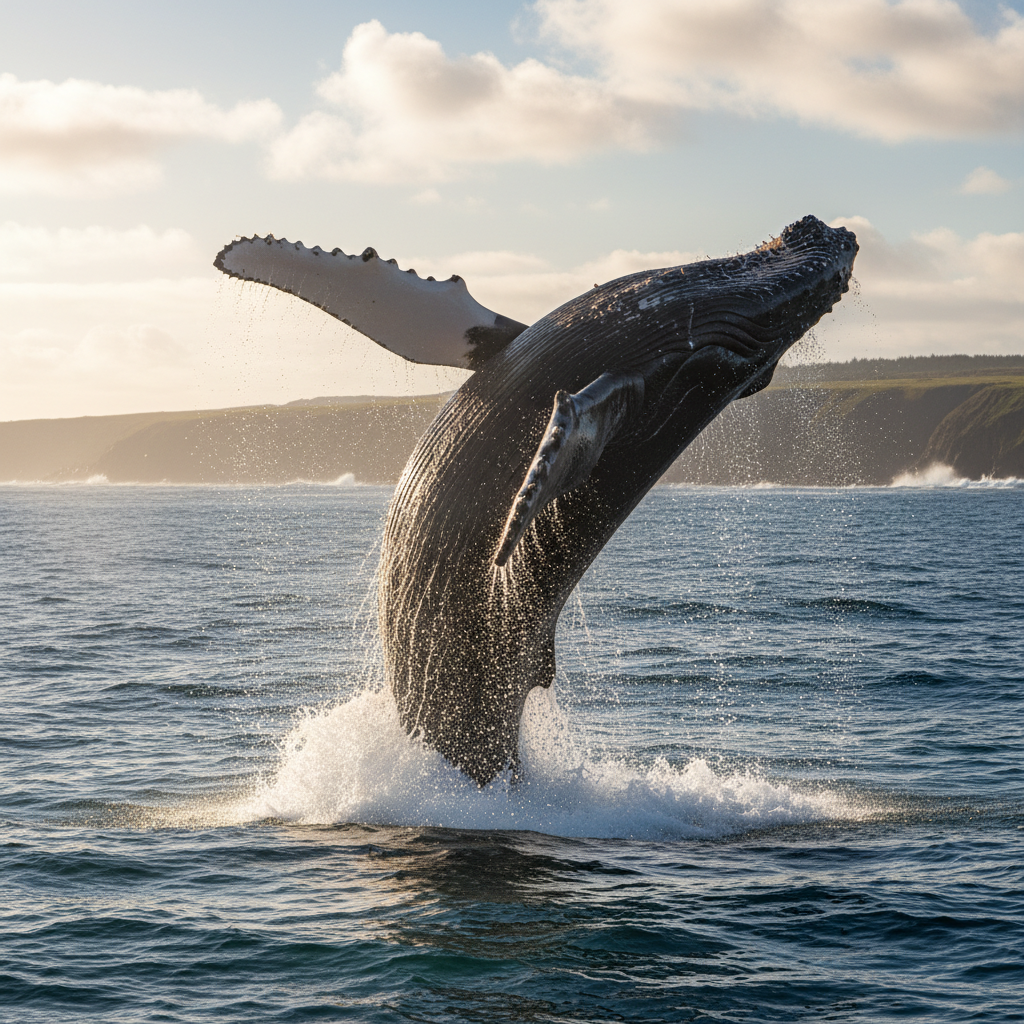 Humpback Whale (Megaptera novaeangliae) marine species photograph