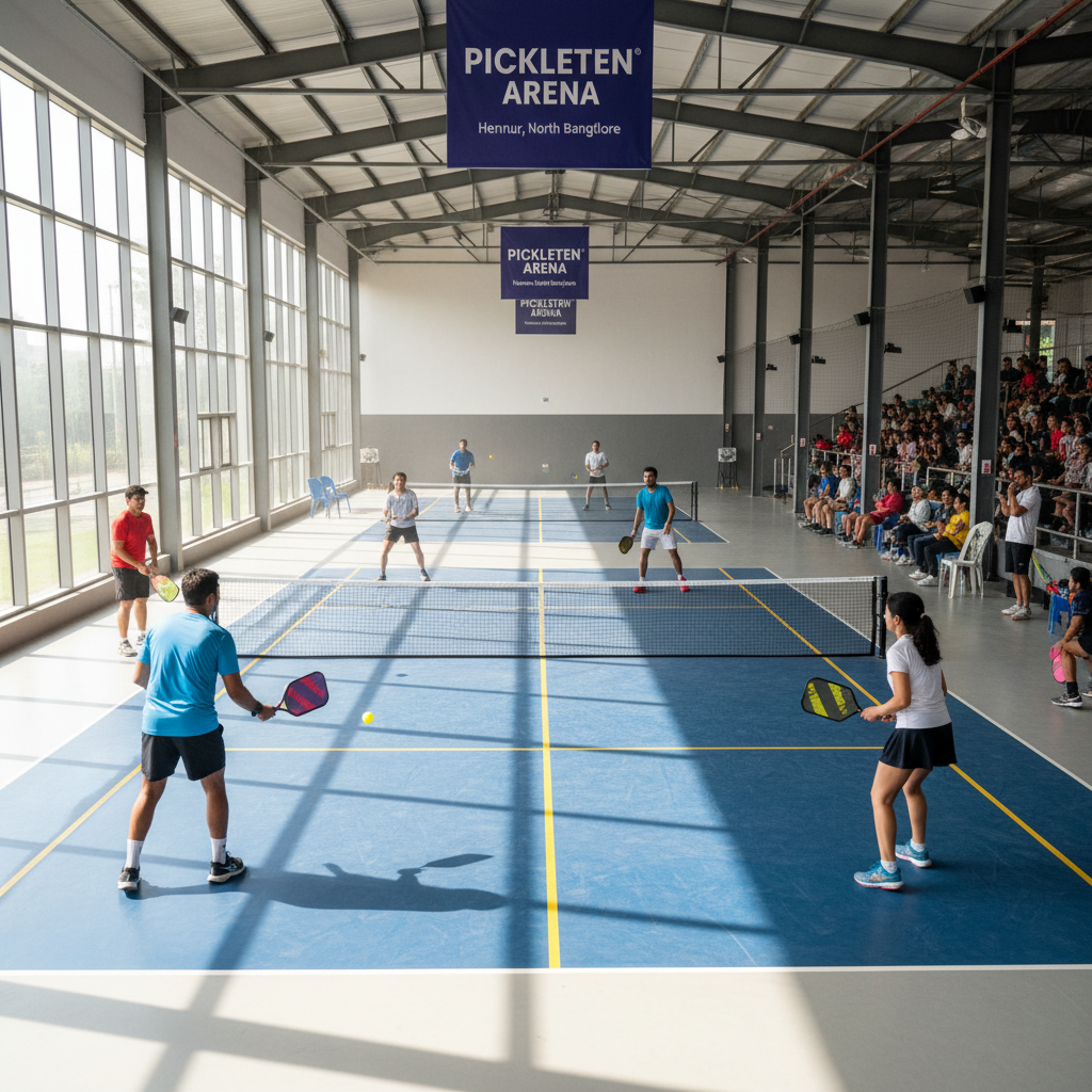 Pickleball tournament at Pickleten arena Hennur North Bangalore