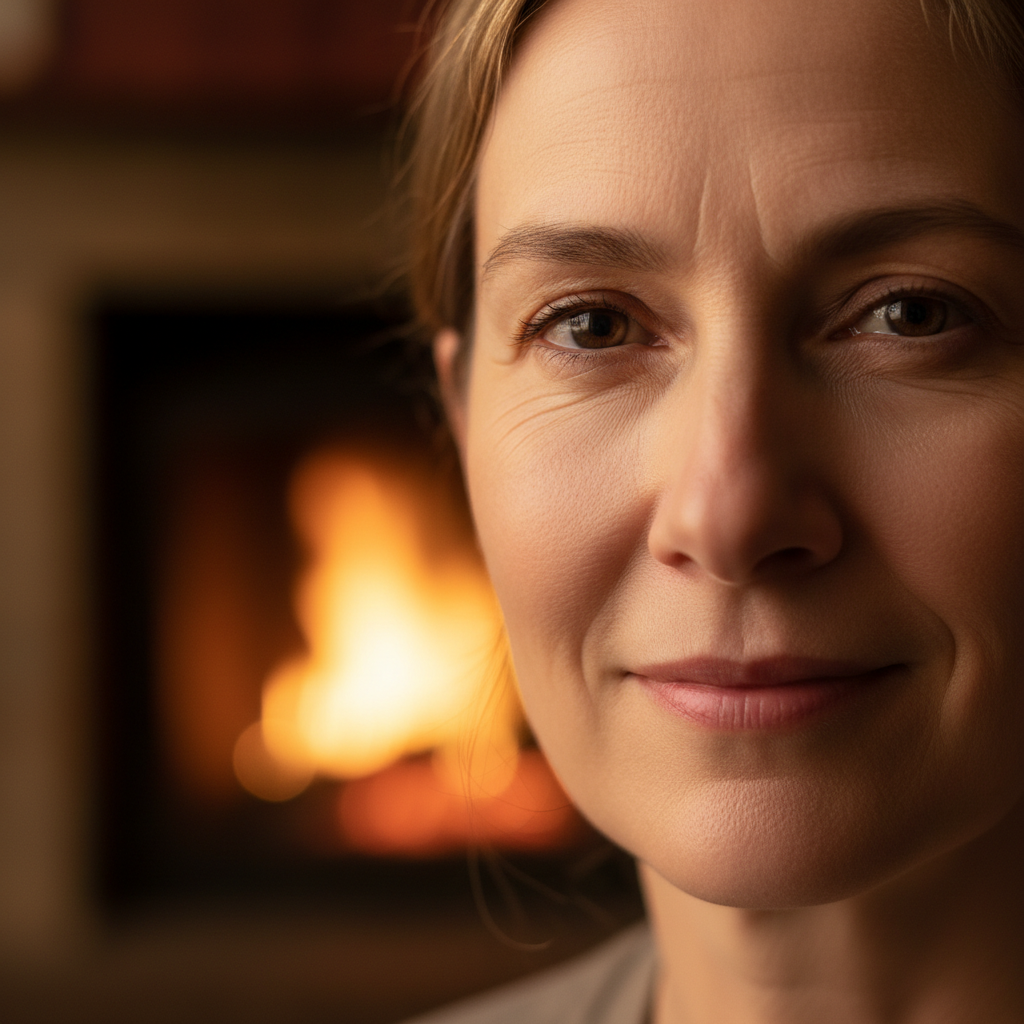 Portrait photography in warm light
