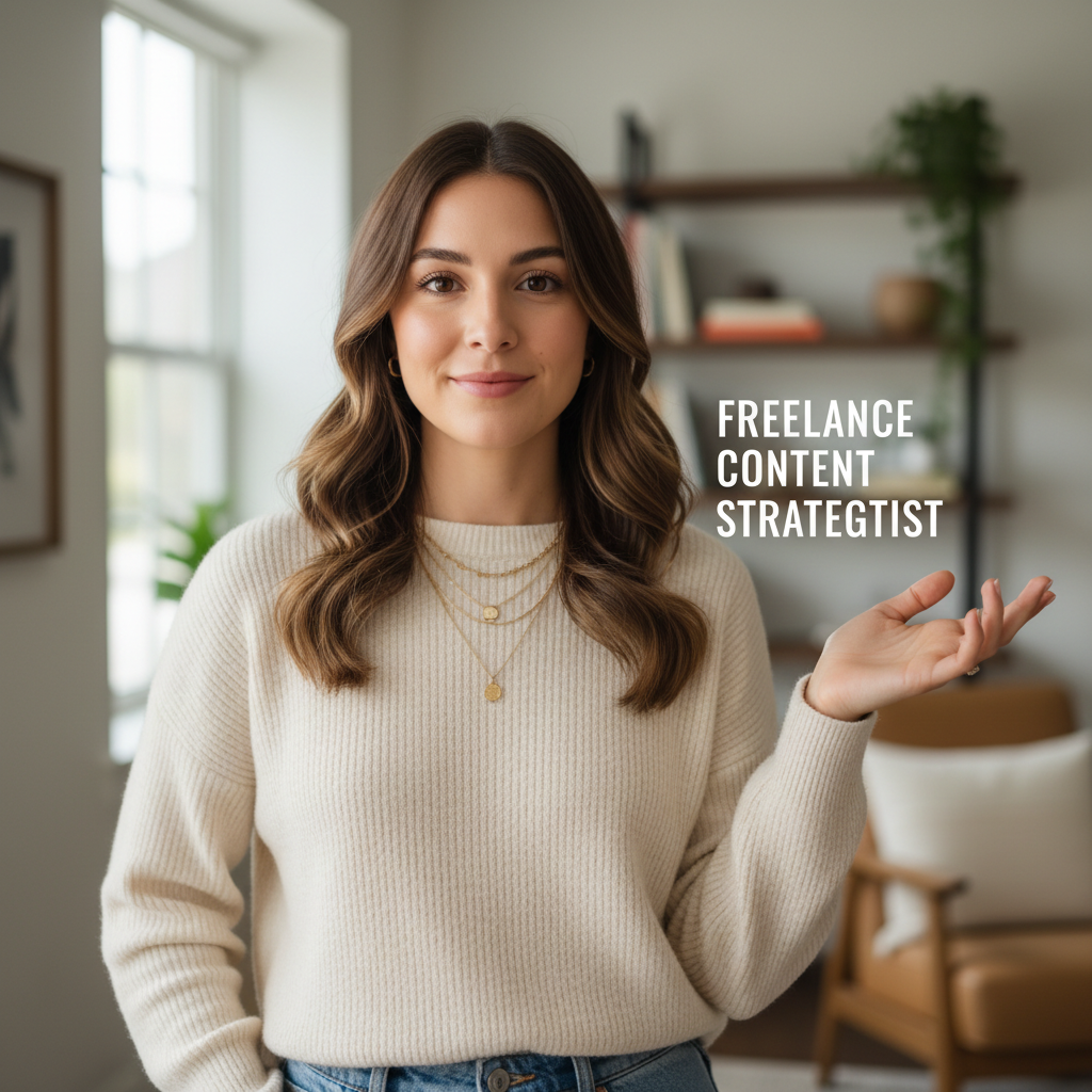 Amara Nwosu introducing herself as a freelance content strategist