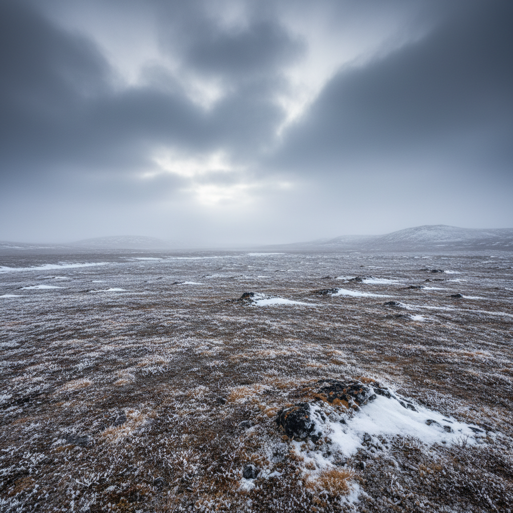 Arctic tundra landscape