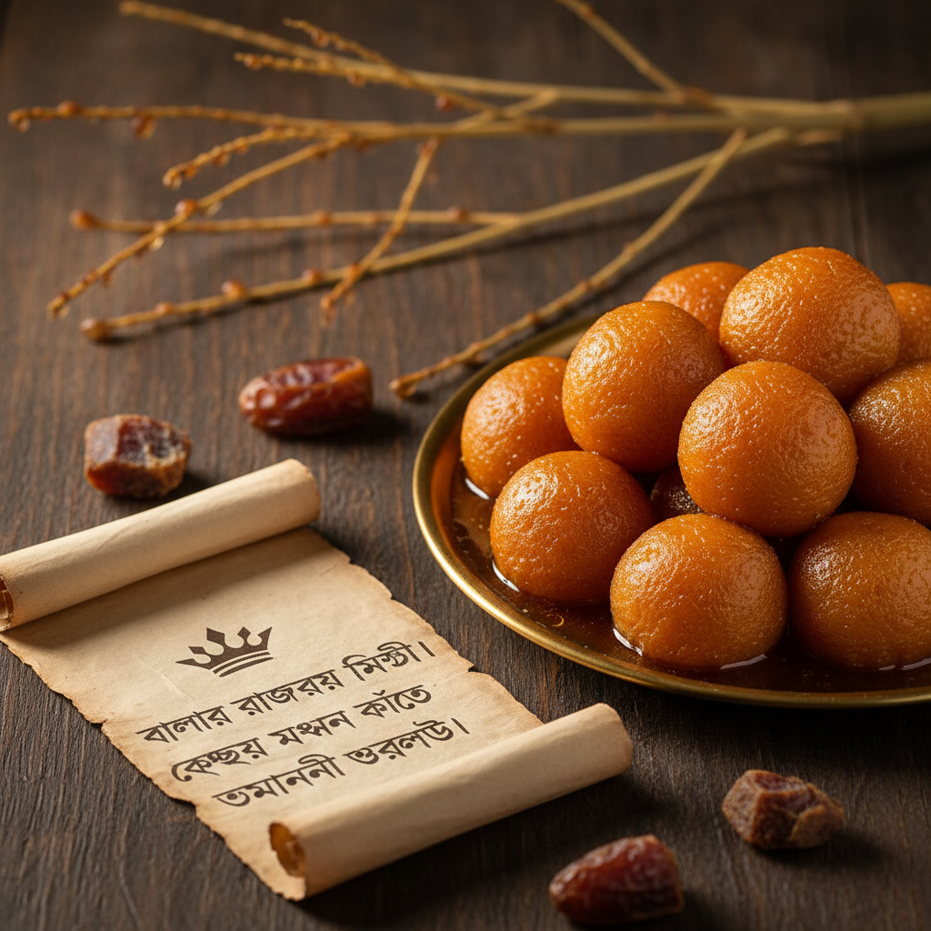 Nolen Gurer Sandesh — The royal sweet of Bengal. Available only when the date palms weep.