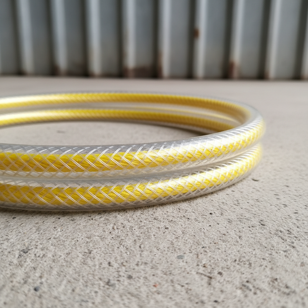 PVC braided transparent hose pipe flexible