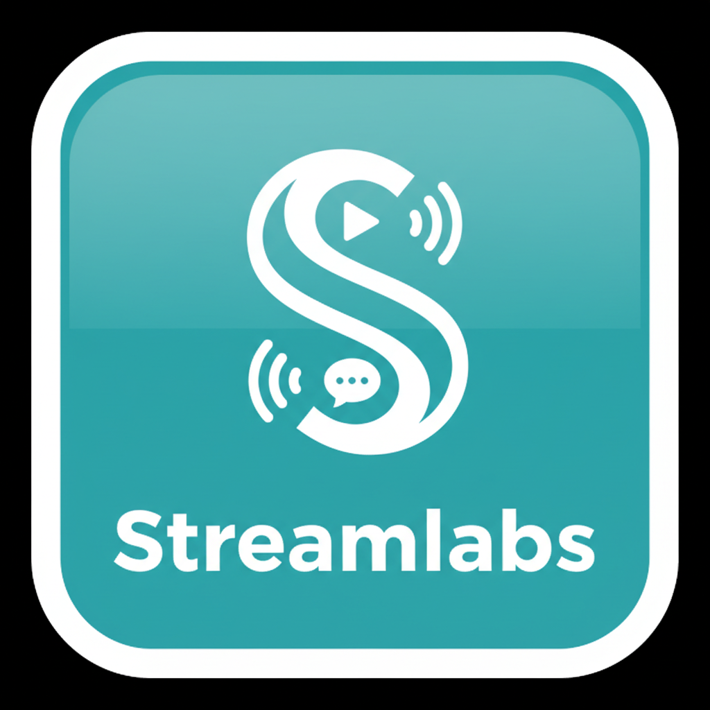 Streamlabs teal and white streaming tools logo