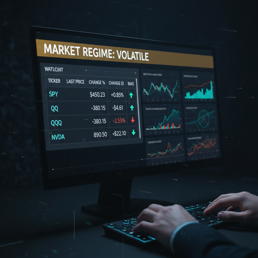Forex trading screen showing USD/CAD analysis with stop loss level and risk management overlay in dark mode