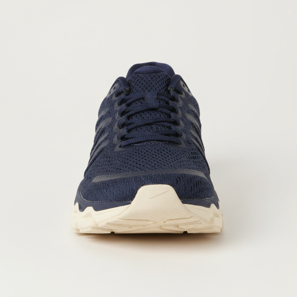 Stride Moto in Navy / Bone colorway — athleisure shoe for hybrid professionals