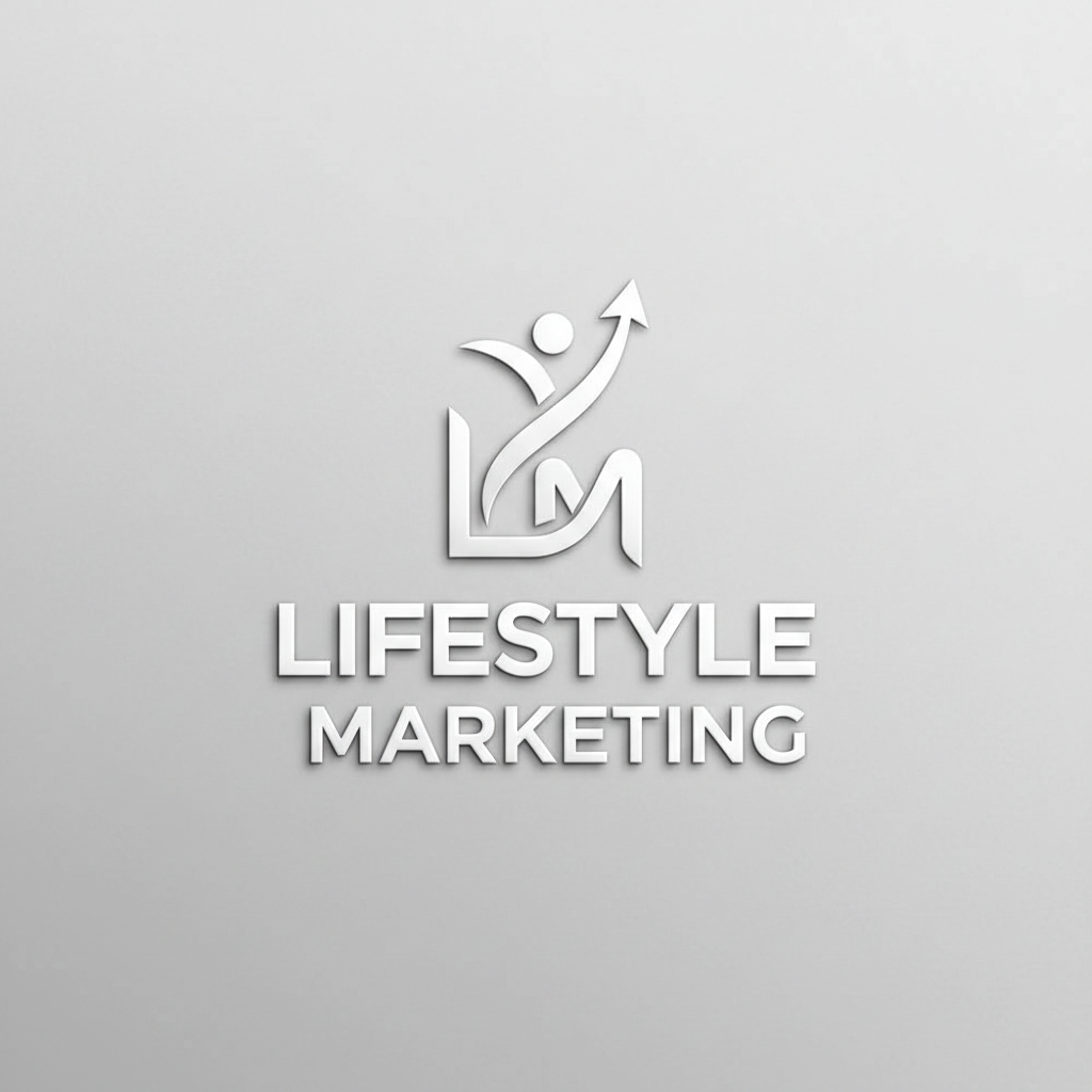 LIFESTYLE MARKETING full logo white
