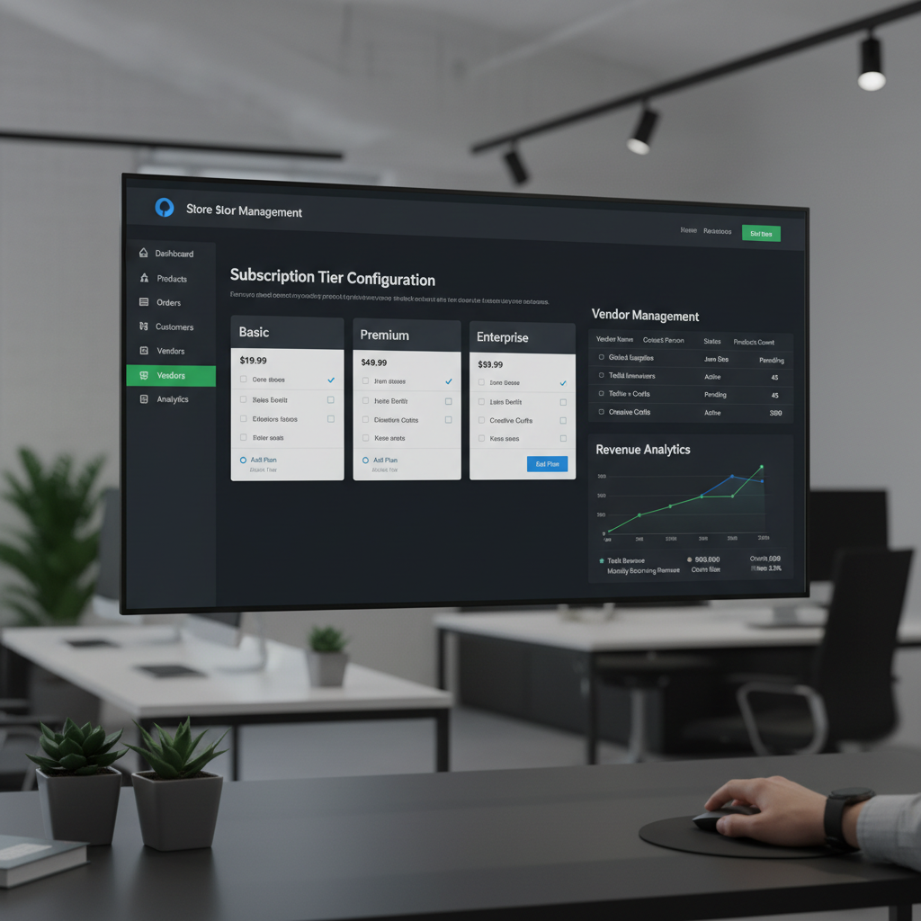 Vendor payment portal showing invoice management and payment status on clean interface