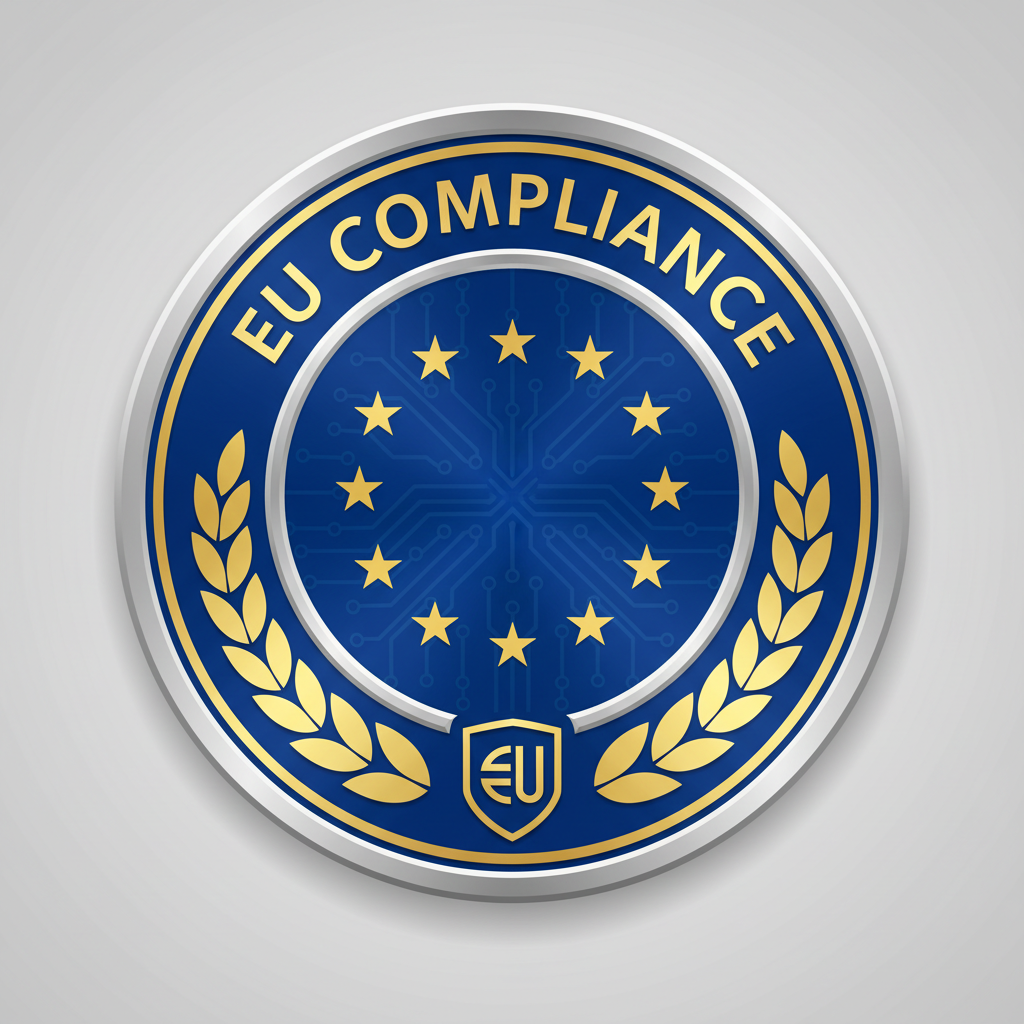 Euro-VI compliance certificate with European Union flag and international automotive standards seal