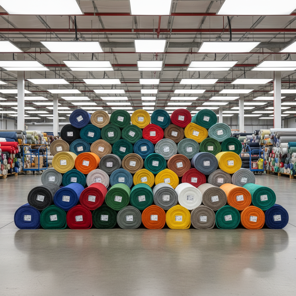Premium carpet rolls in various textures and colors