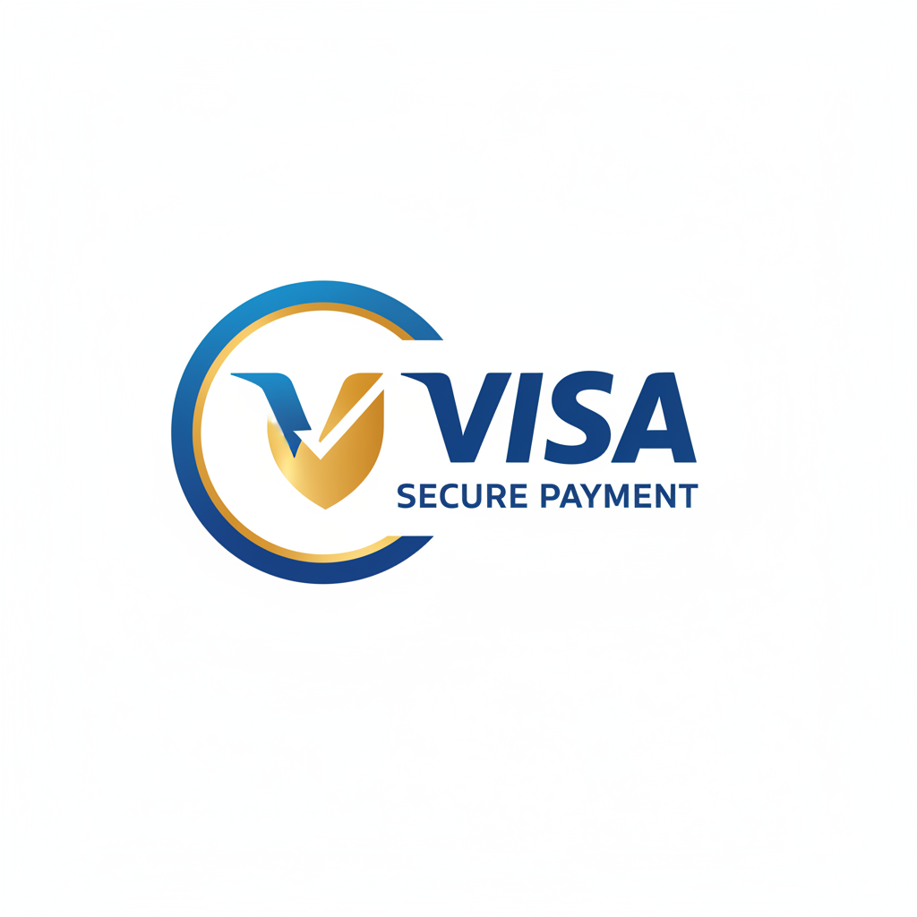 Visa credit card with modern design showing trusted payment processing